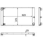 Raffreddatore motore MAHLE CR 1093 000P