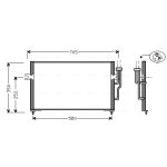Condensator, airconditioning AVA COOLING MT5100