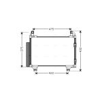 Condensator, airconditioning AVA COOLING TO5413D