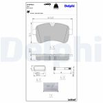 Conjunto de pastilhas de travão DELPHI LP2040LC