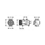 Klimakompressor AVA COOLING CNAK256