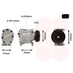 Klimakompressor VAN WEZEL 1700K090