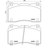 Bremsbelagsatz, Scheibenbremse BREMBO P 28 099