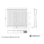Filtre, air de l'habitacle BLUE PRINT ADBP250151