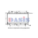 Radiateur moteur AKS DASIS 350038N