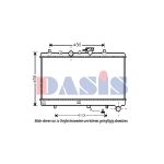 Radiateur moteur AKS DASIS 510056N