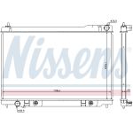 Radiador, refrigeración del motor NISSENS 68118