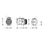Airco-compressor AVA COOLING BWAK237