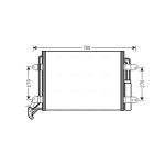 Condensator, airconditioning AVA COOLING VN5291D