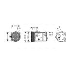 Klimakompressor AVA COOLING OLAK280