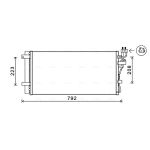 Condensator, airconditioning AVA COOLING KAA5148D
