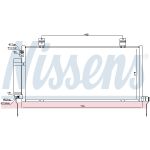 Condensator, airconditioning NISSENS 940164