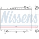 Radiador, refrigeración del motor NISSENS 67356