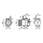 Kompressor för luftkonditionering AVA COOLING HYK318