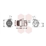 Airco-compressor VAN WEZEL 3700K373