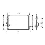 Condensator, airconditioning AVA COOLING AU5143