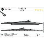 Limpiaparabrisas SWF 116324, 600/550mm, Frente, 2 Pieza