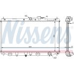 Radiador, refrigeración del motor NISSENS 62279A