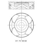 Pistão MAHLE 011 PI 00120 002