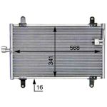 Condensador, sistema de ar condicionado MAHLE AC 514 000S