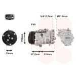 Airco-compressor VAN WEZEL 1700K384