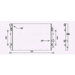 Motorradiateur  AVA COOLING VN2398