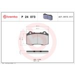 Juego de pastillas de freno, freno de disco BREMBO P 24 073