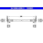 Flexible de frein ATE 24.5260-0280.3
