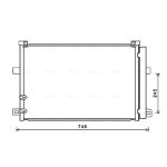 Condensator, airconditioning AVA COOLING VN5369D