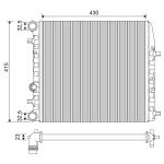 Radiateur, refroidissement du moteur VALEO 733062