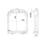 Kühler, Motorkühlung MAHLE CR 2280 000S