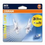Ampoule halogène OSRAM H1 Ultra Life 12V/ 55W, 2 pièce