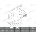 Juego de zapatas de freno, freno de tambor BERAL KBL19786.9-1560
