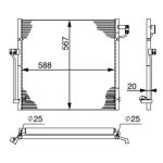 Kondensator, Klimaanlage MAHLE AC 41 000S