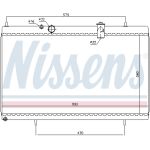 Radiador, refrigeración del motor NISSENS 61271