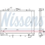 Radiador, refrigeración del motor NISSENS 68154