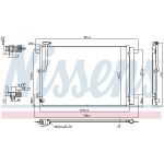 Condensator, airconditioning NISSENS 941077