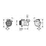 Airco-compressor AVA COOLING BWAK321