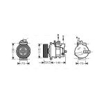 Compresseur de climatisation AVA COOLING AIAK284