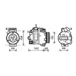 Klimakompressor AVA COOLING BWAK443