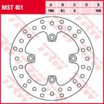 Jarrulevy TRW MST401, 1 Kappale