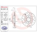 Disque de frein BREMBO 09.9167.1S