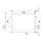Condensator, airconditioning MAHLE AC 692 000S