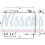 Radiador, refrigeración del motor NISSENS 64659