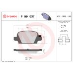 Bromsbeläggssats, skivbroms BREMBO P 59 037