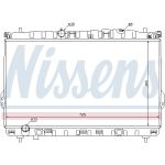 Radiador, refrigeración del motor NISSENS 67032