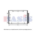 Condensator, airconditioning AKS DASIS 212082N