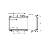 Radiateur moteur AVA COOLING PE2234