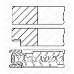 Jeu de segments de piston GOETZE 08-452200-00