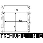 Motorkylare MAHLE CR 1405 000P